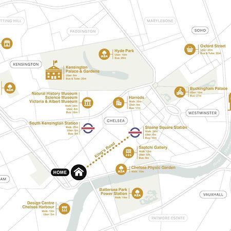 Kings Road Stylish Apartment In Chelsea لندن المظهر الخارجي الصورة